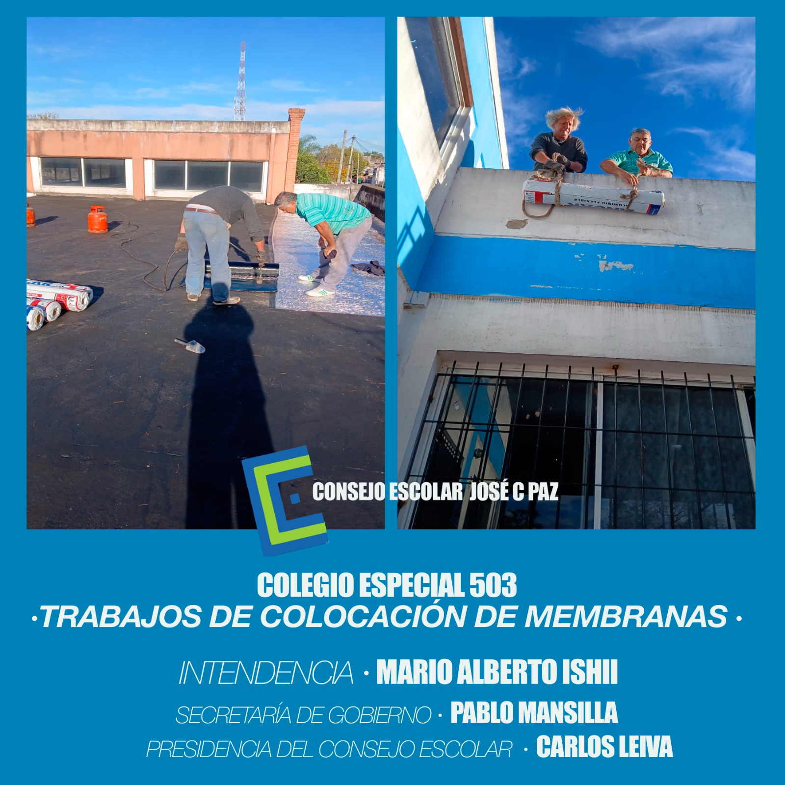Trabajos realizados por el Consejo Escolar de José C. Paz