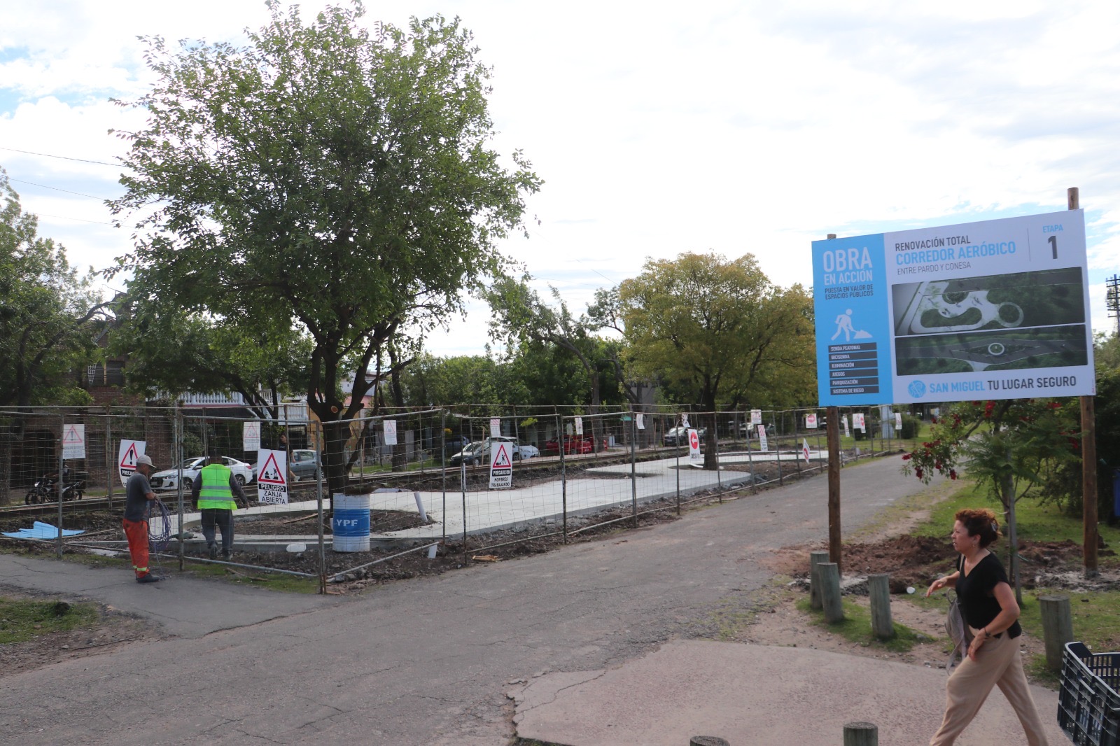 Avanza la renovación integral del Corredor Aeróbico en Muñiz