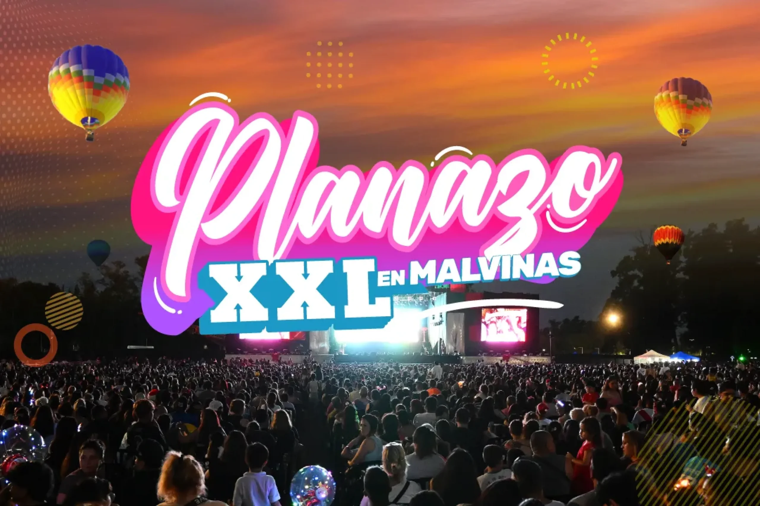 El fin de semana de Carnaval llega con tres noches a puro espectáculo al aire libre: globos aerostáticos, fiesta retro, DJs, shows en vivo, foodtrucks y feria, con entrada libre y gratuita.